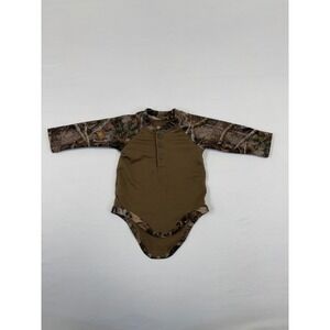 Bass Pro Shops Henley Bodysuit for Babies Size 3M TrueTimber Kanati Camo